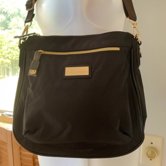 NWT Bosisio Parini Black Italy Design Shoulder/Crossbody Bag Purse Handbag - Picture 2 of 12